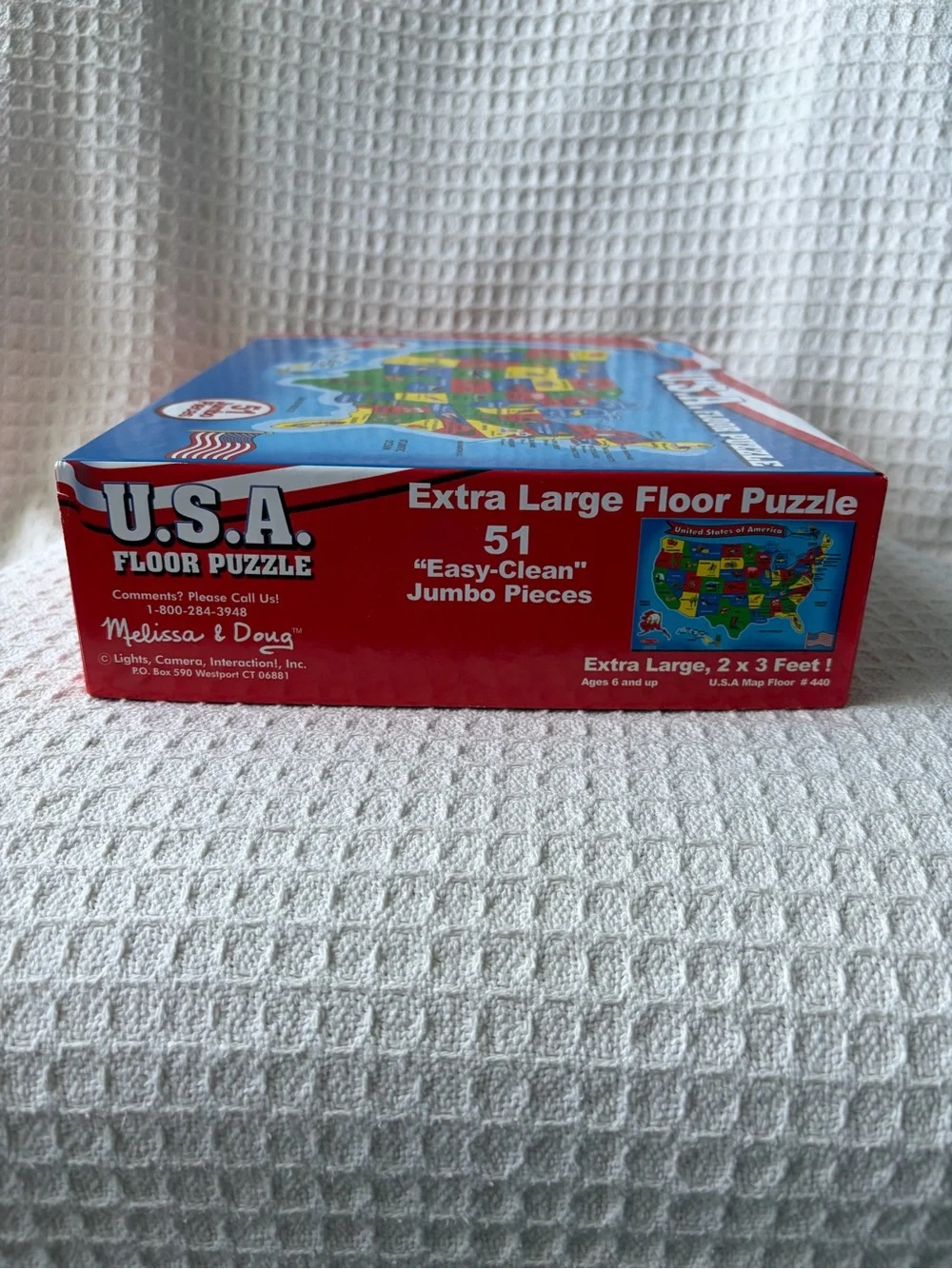 Melissa & Doug U.S.A. Floor Puzzle 51 Pieces 2’ X 3’ Excellent Used Condition